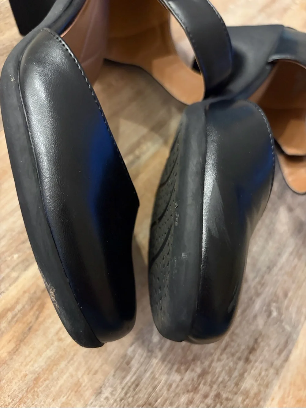 Easy Spirit Casity Mary Jane Pumps Black Size 8.5M Chunky Heel Comfort Strap
